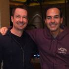 Steve G. Jones with Carlos Calderón of Univision