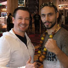 Steve G. Jones with professional boxer Keith Thurman