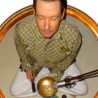Steve G. Jones recording with Tibetan Singing Bowls that were hand hammered by a Tibetan Buddhist in Dharamsala