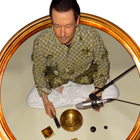 Steve G. Jones recording with Tibetan Singing Bowls that were hand hammered by a Tibetan Buddhist in Dharamsala