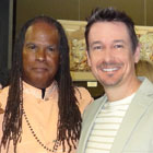 Steve G. Jones with Michael Bernard Beckwith star of The Secret