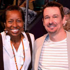 Steve G. Jones and Rickie Byars Beckwith at Agape International Spiritual Center