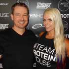 Steve G. Jones with Larissa Reis, Brazilian International Federation of BodyBuilders professional figure competitor