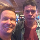 Steve G. Jones with Comedian Rich Hall