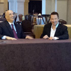 Steve G. Jones with Bert Martinez of Money for Lunch