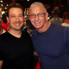 Steve G. Jones with Chef Robert Irvine of the Food Network