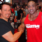 Steve G. Jones with Dennis James, IFBB Professional Bodybuilder