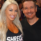 Steve G. Jones with Laci Kay Somers, fitness model