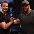Steve G. Jones with Zack King Khan, IFBB Professional Bodybuilder