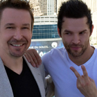 Steve G. Jones with Justin Spencer - The world's fastest drummer who founded the Vegas show Recycled Percussion