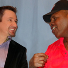 Steve G. Jones with Leon Spinks