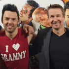 Steve G. Jones with Justin Spencer - The world's fastest drummer who founded the Vegas show Recycled Percussion